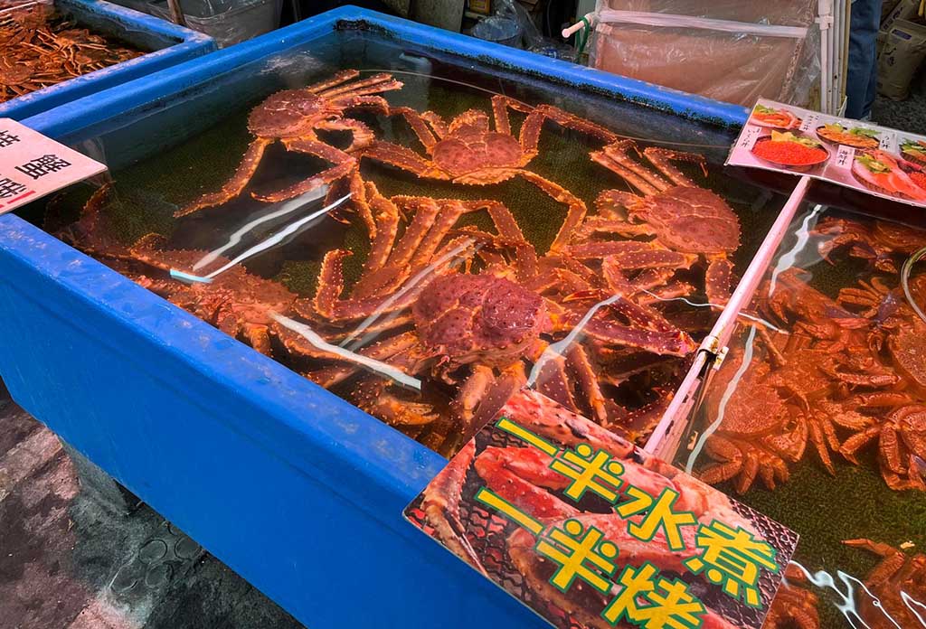 Mercado de pescado en Otaru (Sankaku Market)