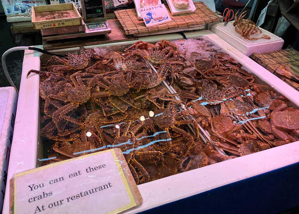 Mercado de pescado en Otaru (Sankaku Market)