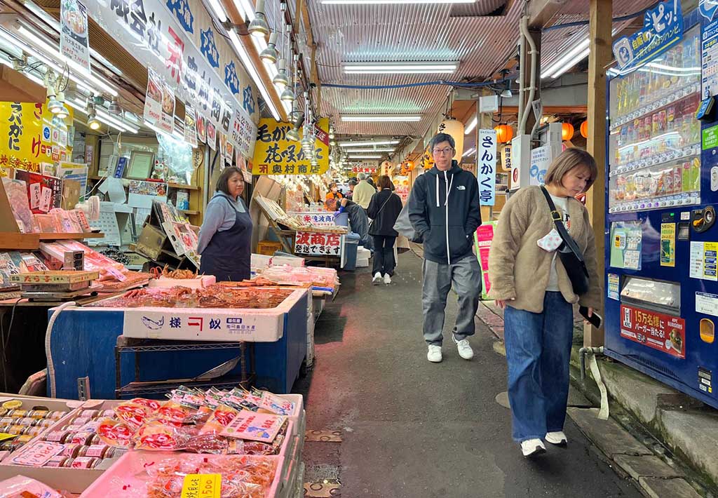 Mercado de pescado en Otaru (Sankaku Market)