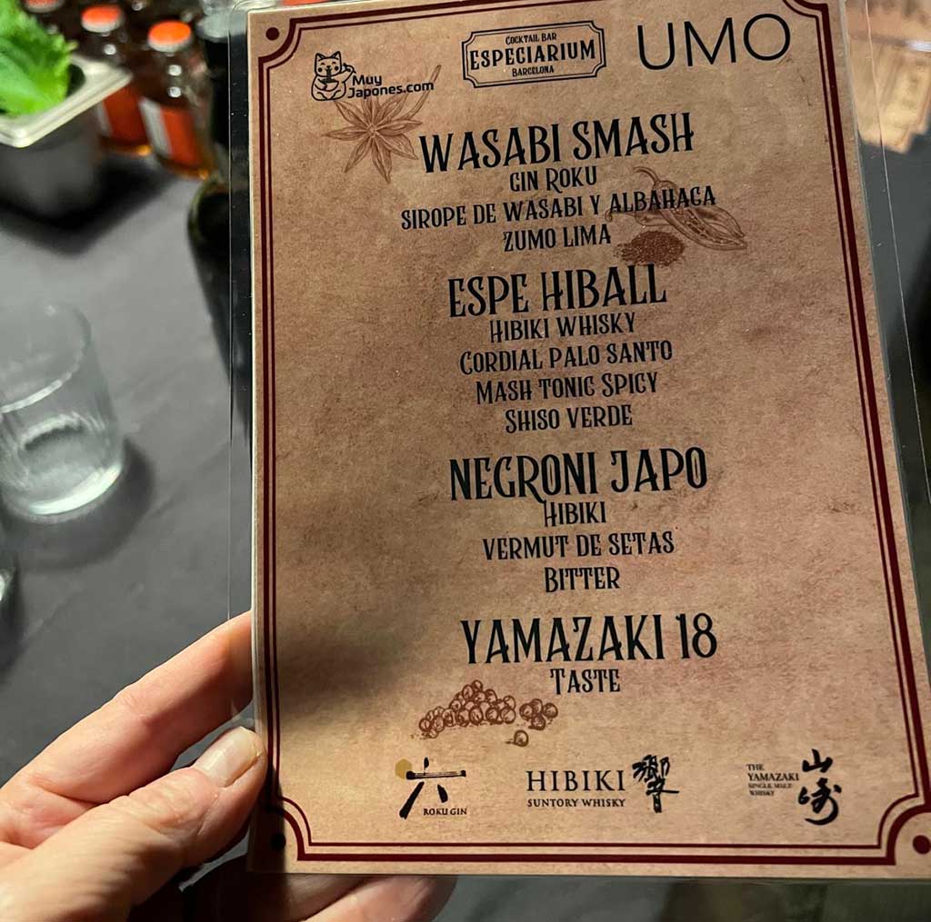 Evento Umo & Suntory Especiarium